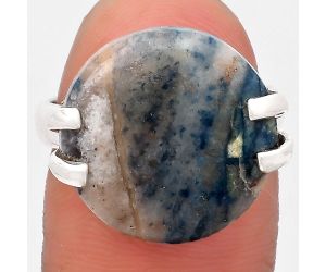 Natural Blue Scheelite - Turkey Ring size-7 SDR198444 R-1504, 17x17 mm