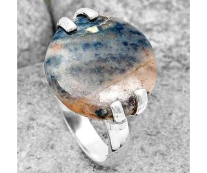 Natural Blue Scheelite - Turkey Ring size-7 SDR198444 R-1504, 17x17 mm