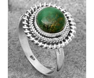 Natural Green Fuchsite Ring size-9 SDR199799 R-1279, 9x9 mm