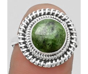 Natural Serpentine Ring size-8.5 SDR199813 R-1279, 11x11 mm