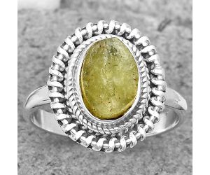 Natural Green Kyanite Rough - India Ring size-9 SDR199815 R-1279, 7x10 mm
