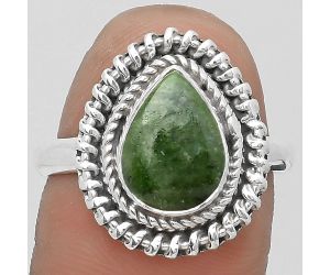 Natural Serpentine Ring size-8.5 SDR199824 R-1279, 8x11 mm