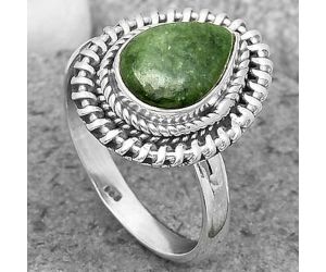 Natural Serpentine Ring size-8.5 SDR199824 R-1279, 8x11 mm
