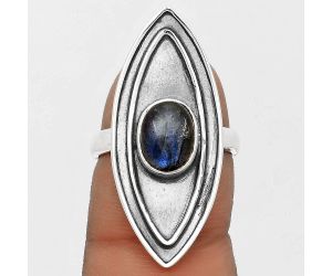 Blue Labradorite - Madagascar Ring size-6.5 SDR201748 R-1391, 7x9 mm