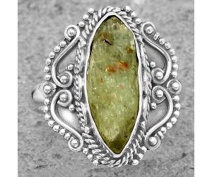 Natural Green Kyanite Rough - India Ring size-7.5 SDR202700 R-1282, 6x17 mm