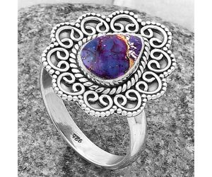 Copper Purple Turquoise - Arizona Ring size-9.5 SDR203377 R-1337, 8x12 mm
