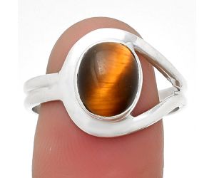 Natural Tiger Eye - Africa Ring size-9.5 SDR203439 R-1081, 8x10 mm