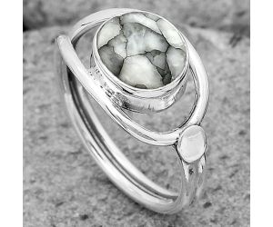 Natural Pinolith Stone Ring size-8 SDR204224 R-1081, 8x9 mm