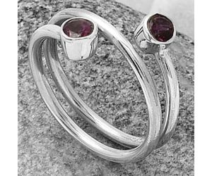 Natural Purple Garnet - Madagascar Ring size-7.5 SDR204378 R-1185, 4x4 mm
