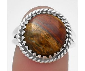 Natural Rare Cady Mountain Agate Ring size-7.5 SDR204427, 13x13 mm