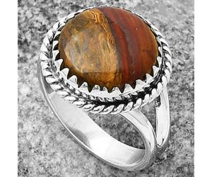 Natural Rare Cady Mountain Agate Ring size-7.5 SDR204427, 13x13 mm