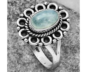Natural Rainbow Moonstone - India Ring size-9 SDR204538 R-1256, 6x9 mm