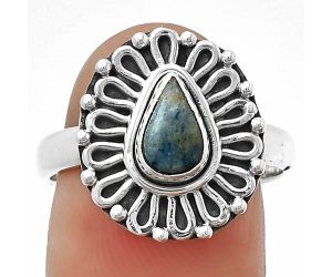 Natural Blue Scheelite - Turkey Ring size-8 SDR204622 R-1320, 5x7 mm