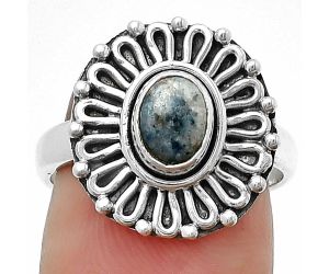 Natural Blue Scheelite - Turkey Ring size-7 SDR204631 R-1320, 5x7 mm