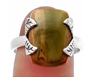 Natural Imperial Jasper - Mexico Ring size-9 SDR205059 R-1354, 12x16 mm