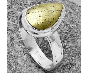 Apache Gold Healer's Gold - Arizona Ring size-8 SDR205071 R-1007, 9x13 mm