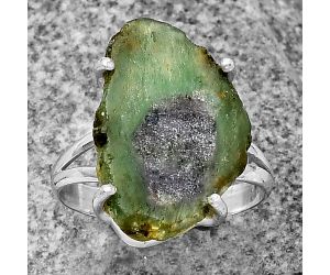 Natural Ruby Zoisite Slice - Africa Ring size-5 SDR205073, 12x18 mm