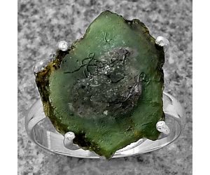 Natural Ruby Zoisite Slice - Africa Ring size-5 SDR205090, 13x16 mm