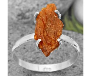 Natural Orange Kyanite Rough - India Ring size-9 SDR205262, 8x18 mm