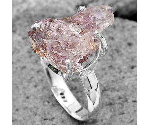 Super 23 Amethyst Mineral From Auralite Rough Ring size-8 SDR205274, 12x17 mm