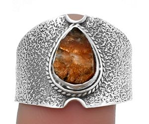 Sunstone Rough Ring size-9.5 SDR206459 R-1436, 7x10 mm