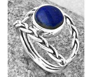 Lapis Lazuli Ring size-7.5 SDR206784 R-1134, 9x9 mm