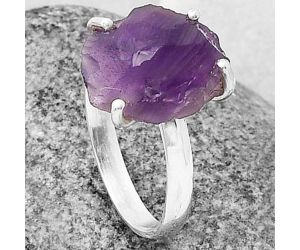 African Amethyst Ring size-9.5 SDR206831 R-1052, 12x15 mm