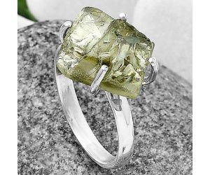 Prasiolite (Green Amethyst) Ring size-9.5 SDR206841 R-1052, 12x14 mm