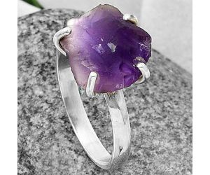 African Amethyst Ring size-9.5 SDR206846 R-1052, 13x14 mm