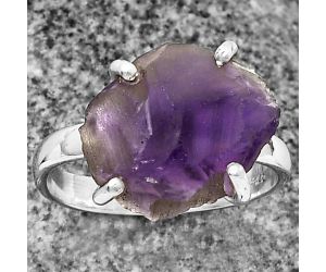 African Amethyst Ring size-7 SDR206869 R-1052, 12x15 mm