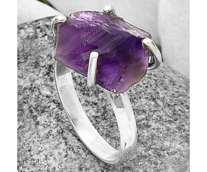 African Amethyst Ring size-8 SDR206872 R-1052, 12x13 mm