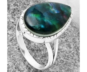 Dichroic Glass Ring size-9 SDR206984 R-1074, 13x20 mm