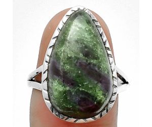 Ruby Zoisite Ring size-8 SDR207004 R-1074, 13x21 mm