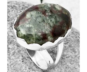 Russian Eudialyte Ring size-8 SDR207666 R-1338, 15x20 mm