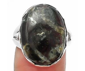 Russian Eudialyte Ring size-8 SDR207682, 15x20 mm