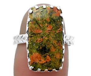 Unakite Ring size-7 SDR207712, 11x19 mm