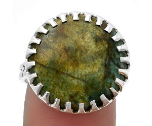 Larsonite Jasper Ring size-8.5 SDR207733, 18x18 mm