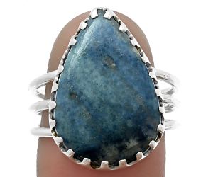 Blue Scheelite Ring size-7.5 SDR207905, 14x21 mm