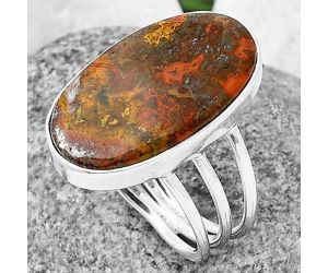 Rare Cady Mountain Agate Ring size-9 SDR208194, 14x24 mm