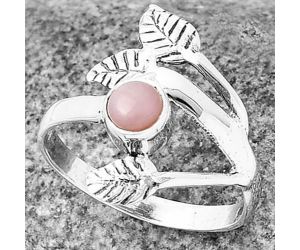 Leaf - Pink Opal Ring size-8 SDR208348 R-1251, 5x5 mm