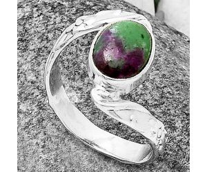 Ruby Zoisite Ring size-9.5 SDR208742, 8x11 mm