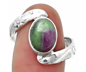 Ruby Zoisite Ring size-9 SDR208749, 8x11 mm