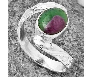 Ruby Zoisite Ring size-9 SDR208749, 8x11 mm