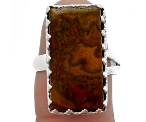 Rare Cady Mountain Agate Ring size-8 SDR209207, 12x22 mm
