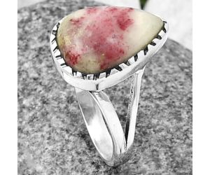 Pink Thulite Ring size-9 SDR209373 R-1074, 11x16 mm