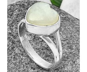 Heart Srilankan Moonstone Ring Size-7 SDR209810 R-1073, 10x11 mm
