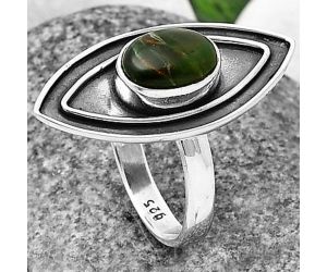 Chrome Chalcedony Ring Size-7.5 SDR209914, 7x9 mm