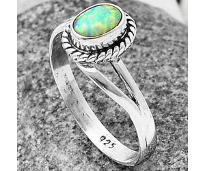 Fire Opal Ring Size-9.5 SDR210205, 7x5 mm
