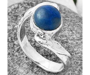 Blue Quartz Ring Size-8 SDR210216, 9x9 mm
