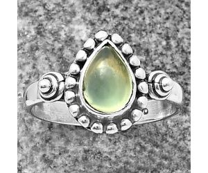 Nephrite Jade Ring Size-6.5 SDR210256, 6x8 mm